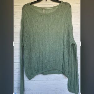 🌟nwot free people seafoam sweater medium